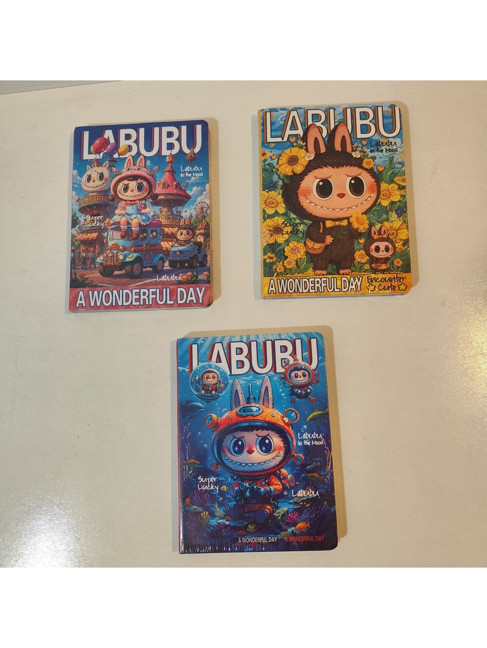 Lot of 3 Lovebu Labubu Notebook